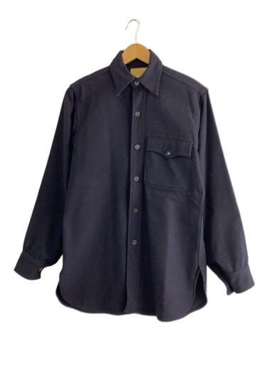 商品画像：40s/US.NAVY/CPOシャツ/片ポケ/長袖シャツ/14/ウール/NVY 1