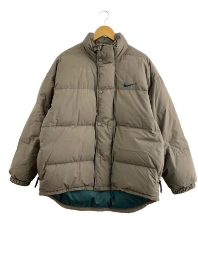 商品画像：ヨゴレ・綿抜け有/銀タグ/90s/ダウンジャケット/XL/ポリエステル/KHK 1