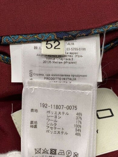 商品画像：テーラードジャケット/ポリエステル/BLK/総柄/192-11807-0075// 4