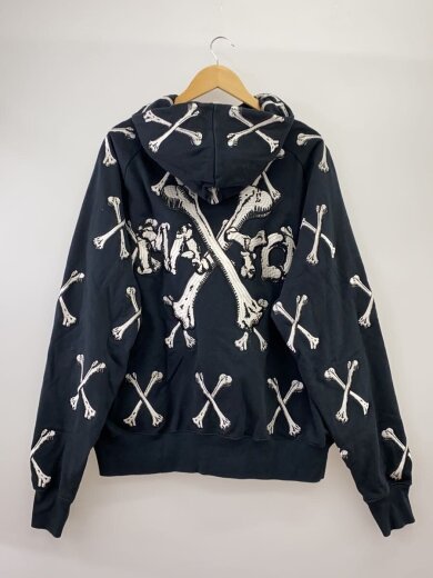 商品画像：色褪せ有/CROSS BONES Embroidery Hoodie/L/総柄/24MY-SPK// 2