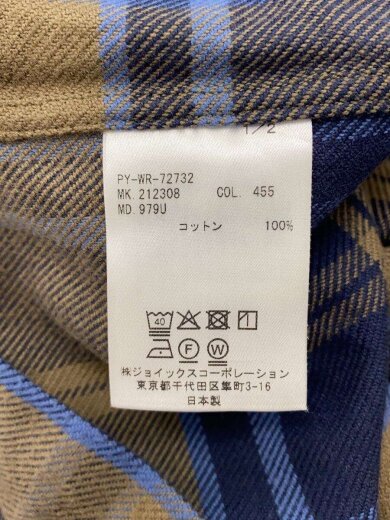 商品画像：プルオーバー/プルオーバー/長袖シャツ/M/コットン/KHK/チェック/PY-WR-72732// 4