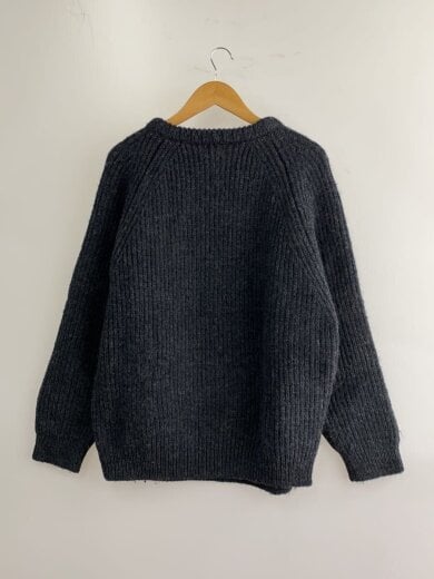 商品画像：アイルランド製/毛羽立ち有/ニット・セーター(厚手)/XL/ウール/GRY/O QY68// 2