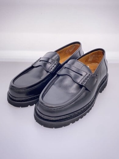 商品画像：内側ベタツキ・履きジワ有/コインローファー/vibramソール/UK5.5/BLK/5293// 2