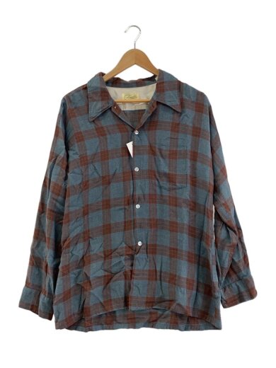 商品画像：60s/レーヨン/オンブレシャツ/長袖シャツ/XL/レーヨン/BRW/// 1