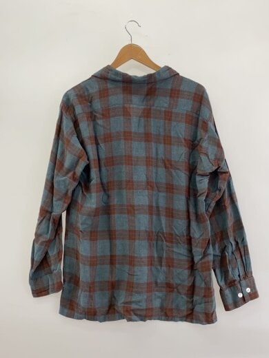 商品画像：60s/レーヨン/オンブレシャツ/長袖シャツ/XL/レーヨン/BRW/// 2