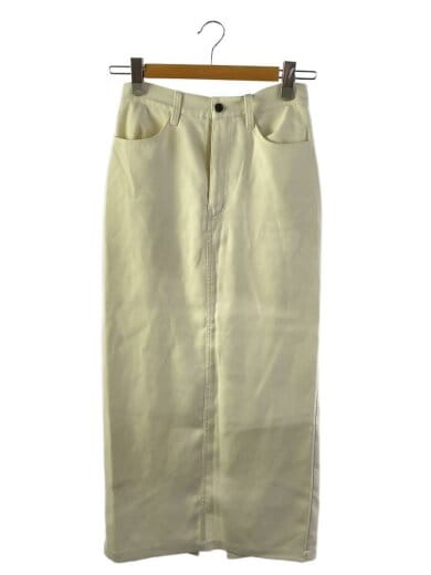 商品画像：ロングスカート/2/ポリエステル/WHT/無地/14109-6182 1