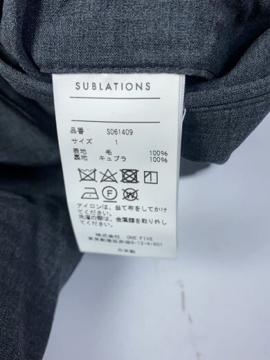 商品画像：ストレートパンツ/1/ウール/GRY/S061409 5