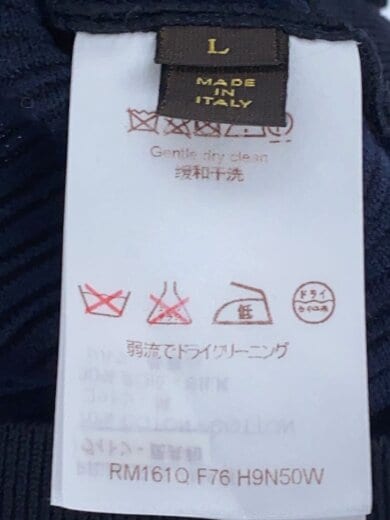 商品画像：ニット・セーター(薄手)/L/コットン/NVY/ボーダー/rm161q f76 h9n50w 4