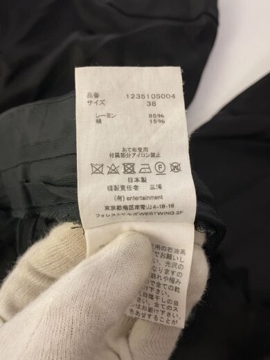 商品画像：ストレートパンツ/38/レーヨン/BLK/1235105004/ベルトループ破れ有 6