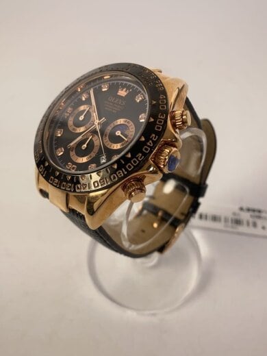 商品画像：olevs/クォーツ腕時計/アナログ/--/BLK/BLK 2