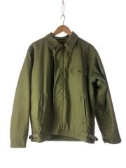 A-2デッキジャケット/85年/42-44/コットン/KHK/無地