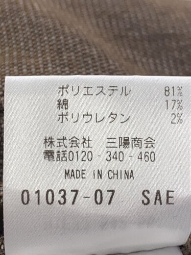 商品画像：テーラードジャケット/38/ポリエステル/BRW/無地/H1E33-542-55 5