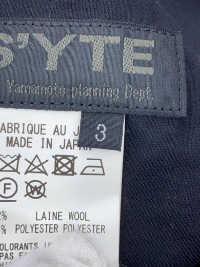 商品画像：スラックスパンツ/3/ウール/BLK/無地 5