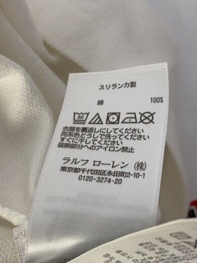 画像：POLO RALPH LAURENポロシャツ/M/コットン/WHT/無地5
