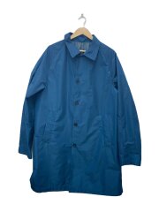 14SS/リバーシブル/ラグラン/ステンカラーコート/52/ブルー/グレー/無地/本人期
