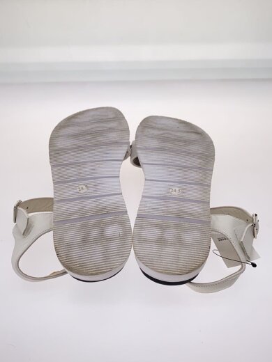 画像：STACCATOサンダル/24.5cm/WHT/レザー4