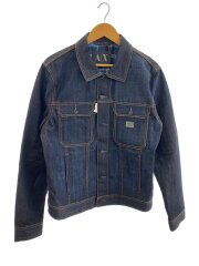 デニムトラッカージャケット/Gジャン/L/コットン/NVY