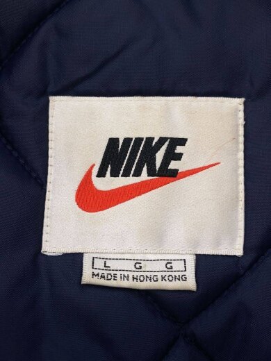 画像：NIKE90s オールド ビッグスウッシュ バックロゴ パデッドナイロンアノラックブルゾン/L/ネイビー3