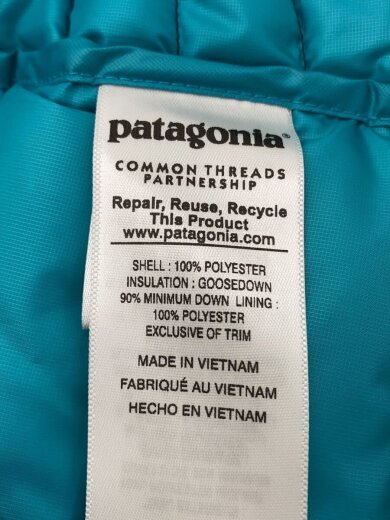 画像：patagoniaダウンベスト/M/ポリエステル/NVY/846284