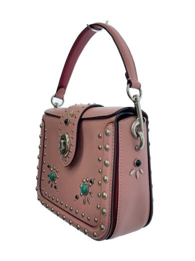 商品画像：2WAY/ショルダーバッグ/スタッズ/レザー/PNK/J1681-57361// 2