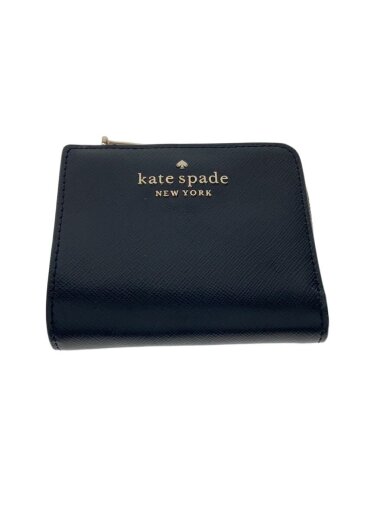 商品画像：2つ折り財布/レザー/BLK/レディース 1