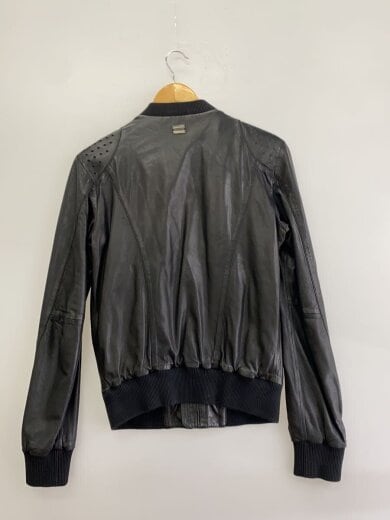 商品画像：シングルライダースジャケット/S/羊革/BLK/パンチング 2