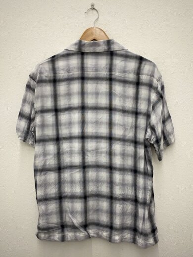 商品画像：OMBRE CHECK S/S SHIRT/半袖シャツ/M/コットン/GRY/オンブレCK/782-4123021// 2