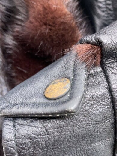 商品画像：リバーシブル/ミンクファー/レザージャケット・ブルゾン/M/--/BLK 7