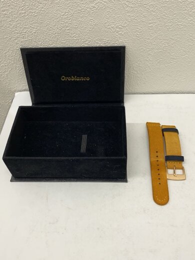 商品画像：クォーツ腕時計/アナログ/レザー/BLU/BRW/SS/OR-0061N 6