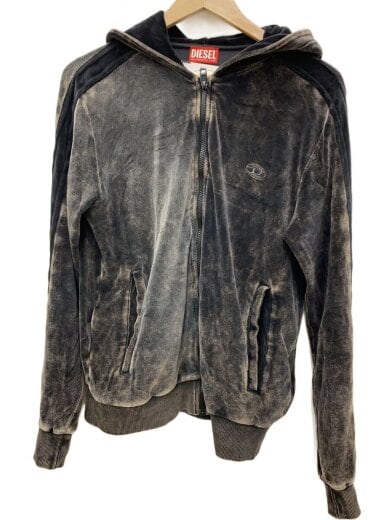 商品画像：S-OCLOCK/ジップパーカー/S/ベロア/BLK/A12180 0AKAJ 9XX 1