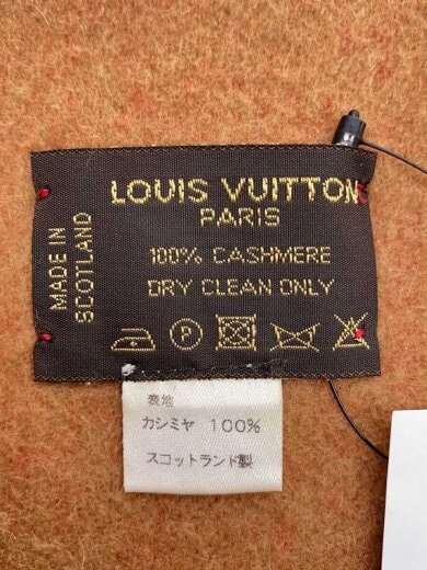 商品画像：エシャルプ・バローダ/フリンジ マフラー/カシミア/レッド ベージュ/スコットランド製/M71295// 2