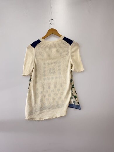 商品画像：ショートスリーブニット 前身頃シルク/XS/IVO/総柄/23N713409// 2