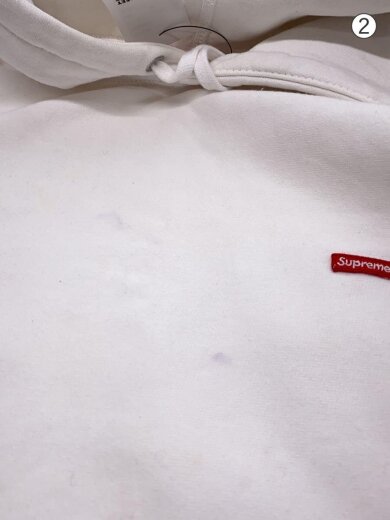 商品画像：SMALL BOX LOGO HOODIE/スモール ボックスロゴ パーカー/M/コットン/WHT// 8
