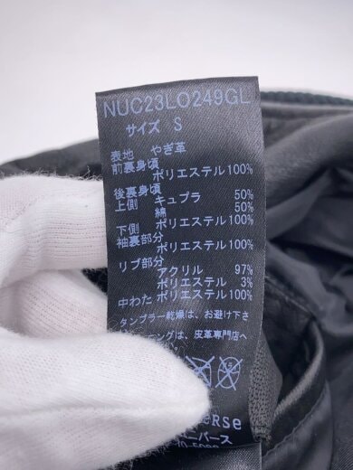 商品画像：レザージャケット・ブルゾン/S/レザー/BLK// 3