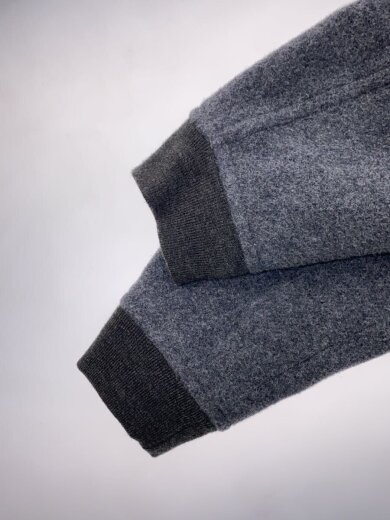 商品画像：ウールパイルラウンドカラージャケット/42/ウール/GRY/SL32-115-02 6