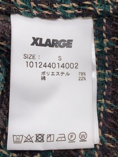 商品画像：プレイド ロングスリーブシャツ/S/ポリエステル/GRN/チェック/101244014002 5