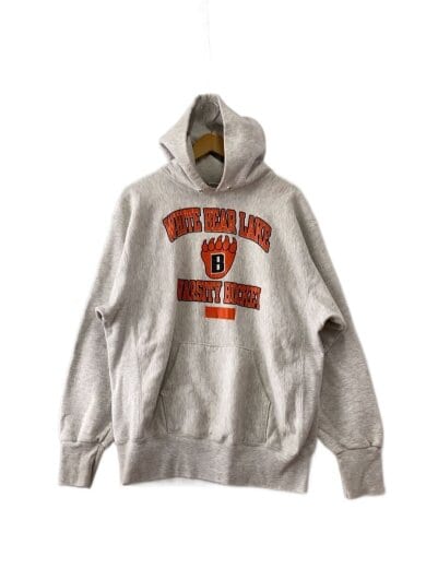 商品画像：90s RUGGED SWEAT USA製 3段ラバー リバースタイプ パーカー/XL/コットン/GRY 1