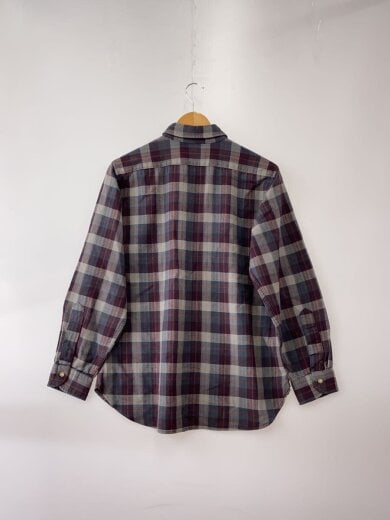 商品画像：70s USA製 ボタンダウン ウールシャツ/L/ウール/PUP/チェック 2