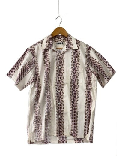 商品画像：00s Logo Print S/S Shirt 裏原 オープンカラー 半袖シャツ/M/コットン/ホワイト// 1