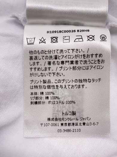 商品画像：刺繍ロゴ ラバーワッペン Tシャツ/L/コットン/ホワイト 白/H10918C00026 829H8// 5