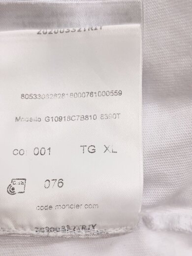 商品画像：MAGLIA T-SHIRT Tシャツ/XL/コットン/ホワイト 白/G10918C7B810 8390T// 4