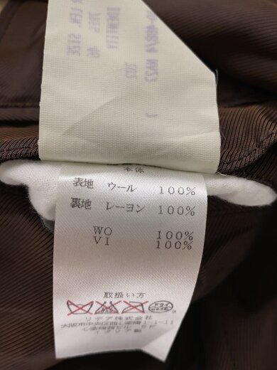 商品画像：ヘリンボーンウール ダブル 6B チェスターコート/46/ウール//ベージュ チェック/AP21001CQ 5