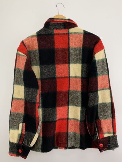 商品画像：50～60s Vintage 筆記体タグ ウールシャツジャケット/XL/マルチカラー/チェック// 2