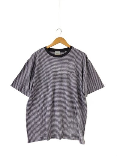 商品画像：Tシャツ/4/コットン/GRY/ボーダー/BTR2503// 1