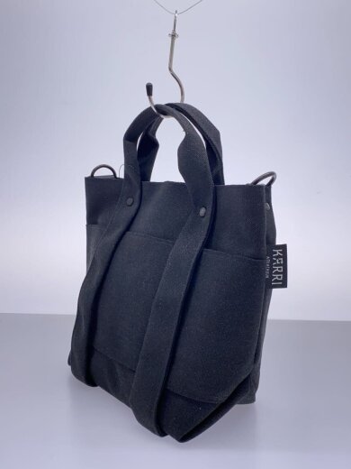 商品画像：RECYCLED POLYESTER 2WAY TOTE ショルダーバッグ/ブラック/KARRI 2