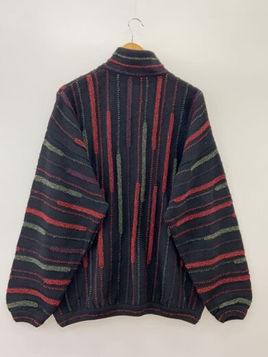 商品画像：90s 3D ニットブルゾン/XL/ウール/BLK// 2