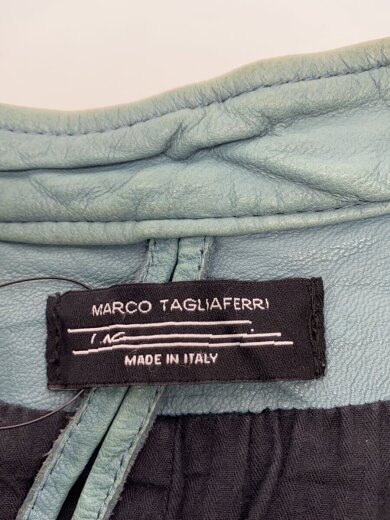 画像：MARCO TAGLIAFERRIレザージャケット・ブルゾン/S/山羊革/GRN3