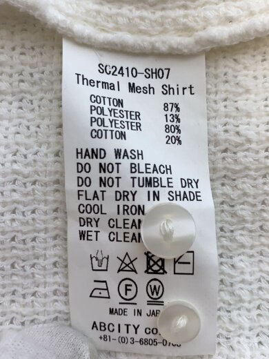 商品画像：半袖シャツ/L/コットン/WHT/SC2410-SH07 5