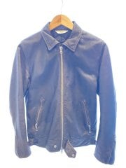 レザージャケット・ブルゾン/S/羊革/BRW/114-34-0018