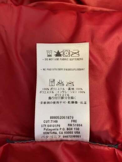 商品画像：ジャケット/S/ポリエステル/RED/無地/84101F9// 5